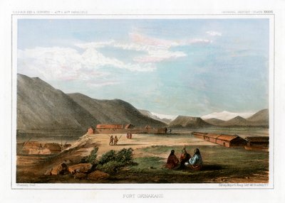 美国冲绳堡，1856年。 作者 约翰·史密斯（John Mix Stanley）