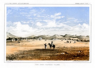 欧文堡，弗拉特黑德村，美国，1856年 作者 约翰·史密斯（John Mix Stanley）