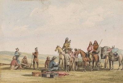 Crovers 中尉的 Despatch - Stevens 总督返回 Fort Benton 作者 约翰·史密斯（John Mix Stanley）