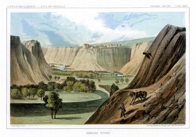 1856年，美国蒙大拿州的玛丽亚斯河。 作者 约翰·史密斯（John Mix Stanley）