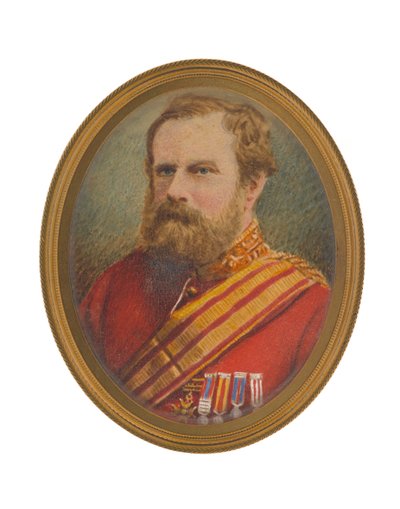 穿着参谋服的戴维-波特中将（1812-1881）。 作者 约翰·莫法特
