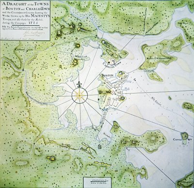波士顿和查尔斯镇地图 作者 约翰·蒙特索