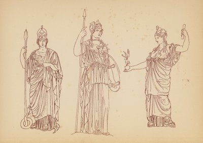 古希腊女性服饰（石版画） 作者 约翰·莫尔·史密斯