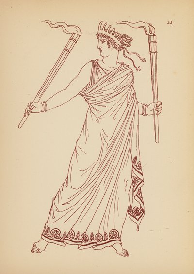 古希腊女性服饰（石版画） 作者 约翰·莫尔·史密斯