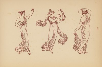 古希腊女性服饰（石版画） 作者 约翰·莫尔·史密斯