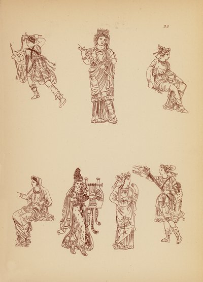 古希腊女性服饰（石版画） 作者 约翰·莫尔·史密斯