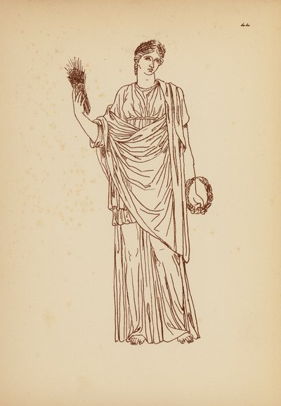古希腊女性服饰（石版画） 作者 约翰·莫尔·史密斯