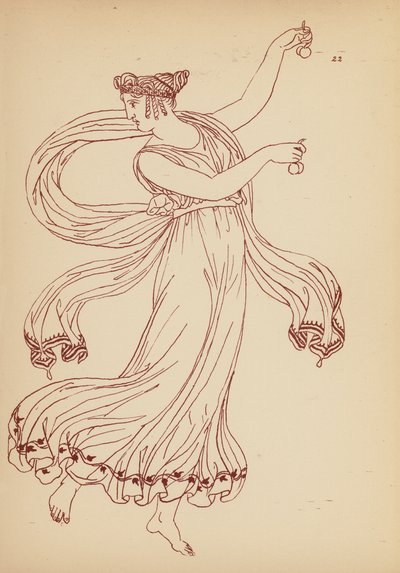 古希腊女性服饰（石版画） 作者 约翰·莫尔·史密斯
