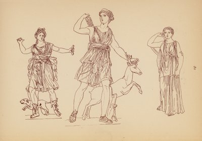 古希腊女性服饰（石版画） 作者 约翰·莫尔·史密斯