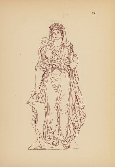 古希腊女性服饰（石版画） 作者 约翰·莫尔·史密斯