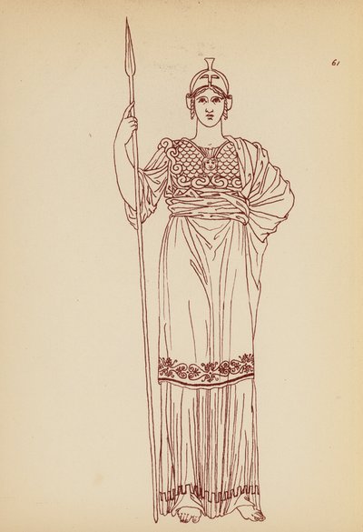 古希腊女性服饰（石版画） 作者 约翰·莫尔·史密斯