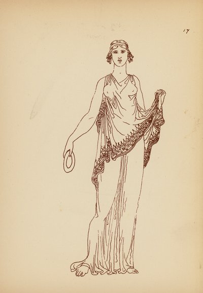 古希腊女性服饰（石版画） 作者 约翰·莫尔·史密斯