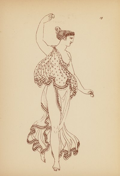 古希腊女性服饰（石版画） 作者 约翰·莫尔·史密斯