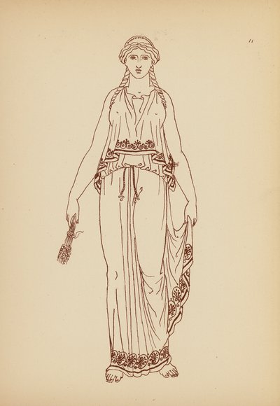 古希腊女性服饰（石版画） 作者 约翰·莫尔·史密斯