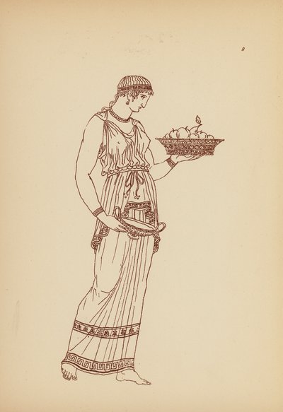 古希腊女性服饰（石版画） 作者 约翰·莫尔·史密斯