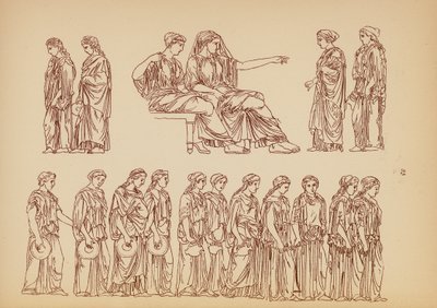 古希腊女性服饰（石版画） 作者 约翰·莫尔·史密斯