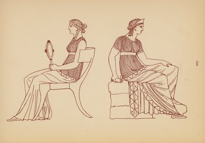 古希腊女性服饰（石版画） 作者 约翰·莫尔·史密斯