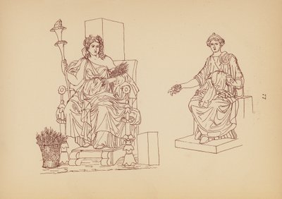 古希腊女性服饰（石版画） 作者 约翰·莫尔·史密斯