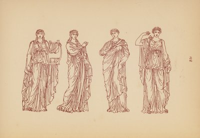 古希腊女性服饰（石版画） 作者 约翰·莫尔·史密斯