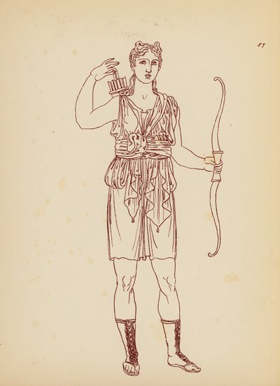 古希腊女性服饰（石版画） 作者 约翰·莫尔·史密斯