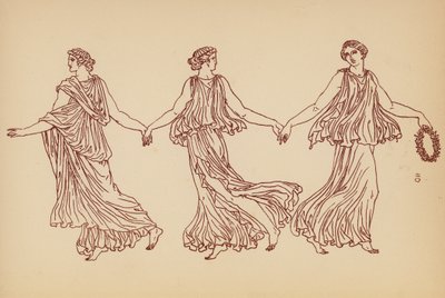 古希腊女性服饰（石版画） 作者 约翰·莫尔·史密斯