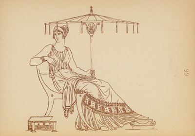 古希腊女性服饰（石版画） 作者 约翰·莫尔·史密斯