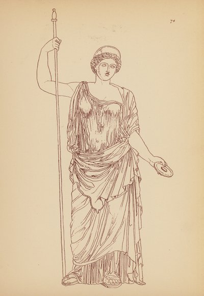 古希腊女性服饰（石版画） 作者 约翰·莫尔·史密斯