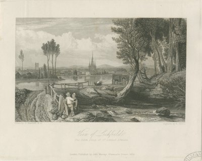 利奇菲尔德-东视图：钢版画，编号[c 1835]（印刷） 作者 约翰·默里