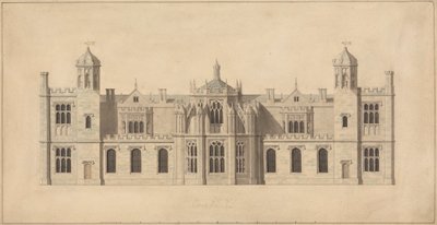 威尔特郡 Corsham Court：北线立面图 作者 约翰·纳什