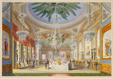 1826年，布莱顿皇家馆的宴会厅 作者 约翰·纳什