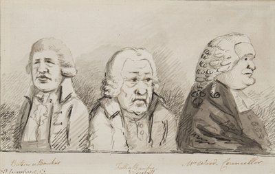 Batson，银行家，Tulley，银行家，Wood先生，议员，朗伯德街69号，Cornhill，1790年（笔，画笔和墨水在纸上） 作者 约翰·尼克松