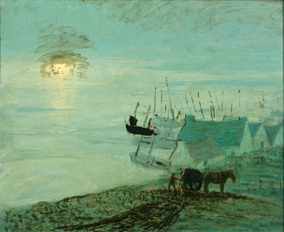 海滩风景（1929.6.79A 背面） 作者 约翰·诺布尔