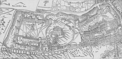 温莎城堡的诺登斯景色，1607年。1895年 作者 约翰·诺斯