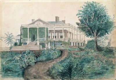 Inman Homestead（纸上的wc） 作者 约翰·奥伯安·英曼