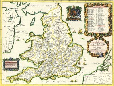 大不列颠地图集，1675年 作者 约翰·奥吉尔比