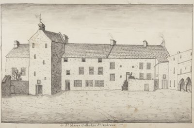 St Andrews Delineated  -  St Marys Colledge St Andrews（笔和纸上洗） 作者 约翰·奥利潘特