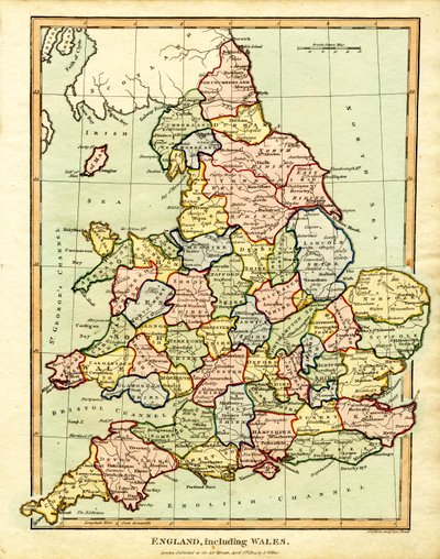 英格兰和威尔士地图 作者 约翰·帕斯