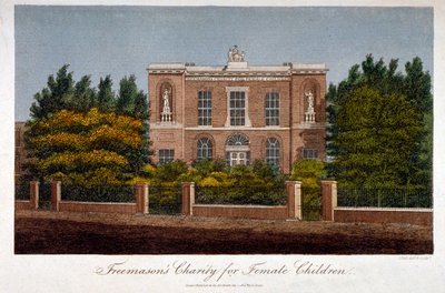共济会女子慈善学校，威斯敏斯特桥路，兰贝斯，伦敦，1814年 作者 约翰·帕斯