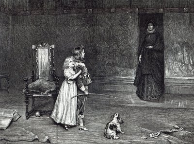 金色房间德比伯爵夫人的出现，斯科特的“山顶佩弗里尔”，1888年的“休闲时刻” 作者 约翰·佩蒂