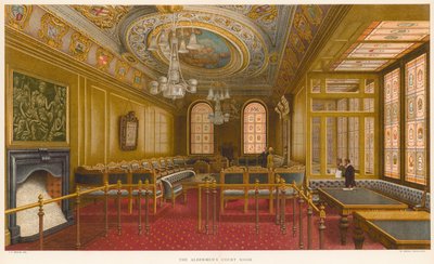 伦敦市政厅的Aldermen&39;s Court Room 作者 约翰·菲利普·埃姆斯利