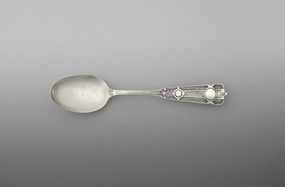 茶匙（一对），c.1860-90（银） 作者 约翰·温特
