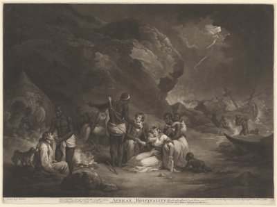非洲的好客，1791年。 作者 约翰·拉斐尔·史密斯