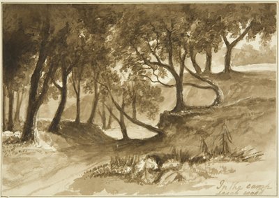 布尔沃斯营地的景观，Leigh Woods 作者 约翰·里弗伦德·伊甸园