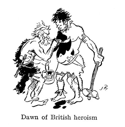 英国英雄主义的曙光，古代英国人用woad绘画自己 作者 约翰·雷诺兹