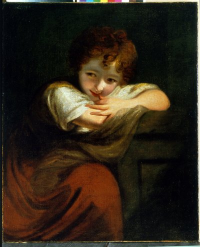 小淘气（罗宾内塔）。约书亚-雷诺兹爵士（1732-1792 年）的画作，布面油画。英国艺术 作者 约翰·雷诺兹