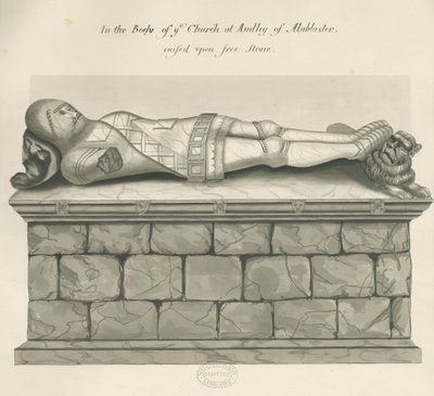 奥德利纪念碑-“奥德利骑士”：钢笔和水墨画，nd [？19th cent] 作者 约翰·罗伯特·弗尼霍夫