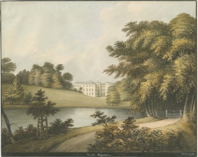 恩维尔·霍尔（Enville Hall）：水彩画，nd [19分] 作者 约翰·罗伯特·弗尼霍夫
