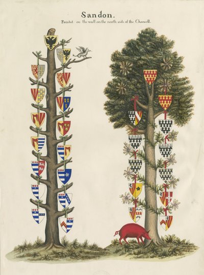 桑顿教堂-壁画：水彩作品，nd [19th cent] 作者 约翰·罗伯特·弗尼霍夫