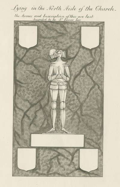 石头--铜像[詹姆斯-李爵士]：钢笔水墨画，nd [19世纪]（画）。 作者 约翰·罗伯特·弗尼霍夫