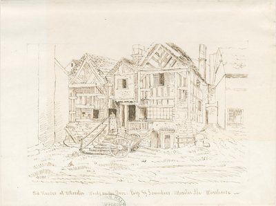 Uttoxeter镇-Ale仓库：钢笔和墨水绘画，未完成[？19世纪中叶] 作者 约翰·罗伯特·弗尼霍夫